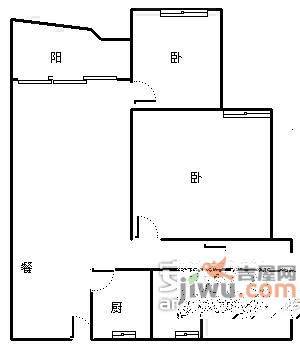 顺通花园3室2厅2卫105㎡户型图