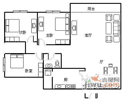 顺通花园4室2厅2卫187㎡户型图