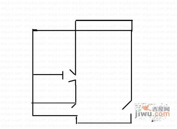 万寿花园东区2室1厅1卫74㎡户型图