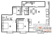 日月山庄3室2厅2卫136㎡户型图