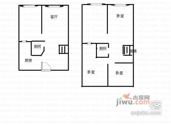 东海星洲4室2厅2卫86㎡户型图