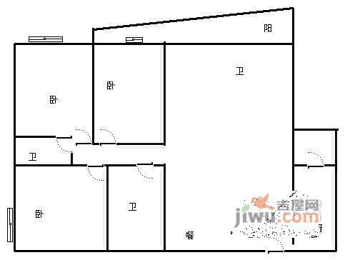 渝洲新都3室2厅2卫139㎡户型图