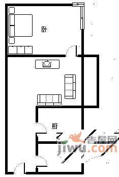 长安麒麟公馆1室1厅1卫250㎡户型图