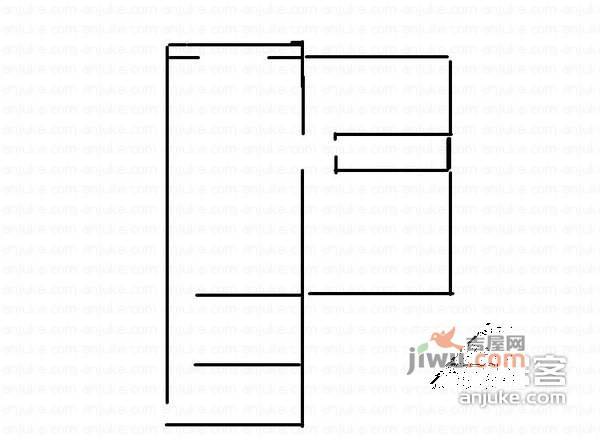 长安麒麟公馆2室2厅1卫90㎡户型图