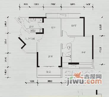 缙云小区5室3厅2卫141㎡户型图