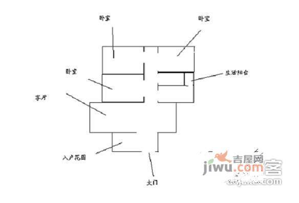 缙云小区3室2厅1卫114㎡户型图