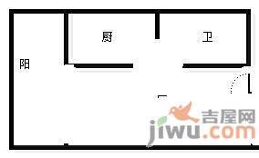 自由左岸1室0厅1卫42㎡户型图