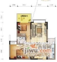 南方上格林青海苑2室2厅1卫户型图
