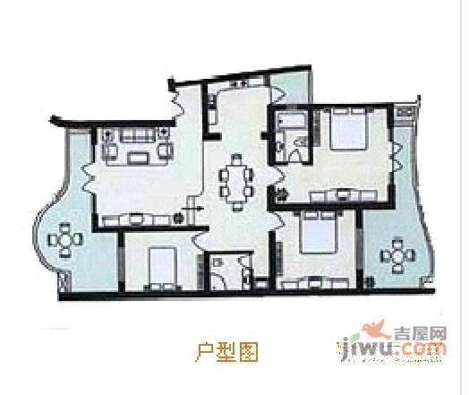 华宇福源山庄3室2厅2卫138㎡户型图