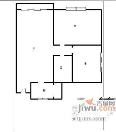 聚慧雅苑1室1厅1卫65㎡户型图