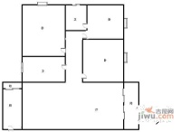 紫光学苑2室2厅1卫87㎡户型图