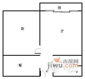 广厦经典1室1厅1卫68㎡户型图