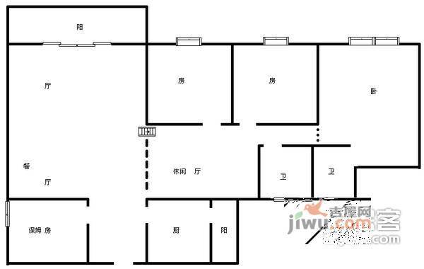 东方家园A区4室2厅2卫267㎡户型图