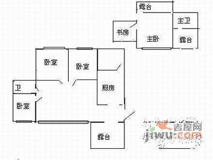 金科东方王榭4室2厅2卫260㎡户型图