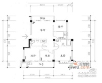 华宇江南枫庭3室2厅1卫户型图