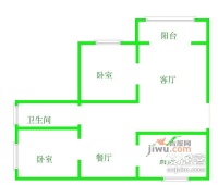 华宇江南枫庭2室1厅1卫户型图