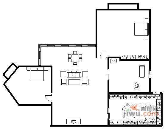 竞地溯源居4室2厅3卫224㎡户型图