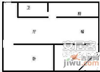 劳动村小区2室1厅1卫78㎡户型图