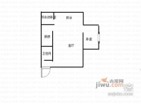 广厦御景龙庭1室1厅1卫38㎡户型图