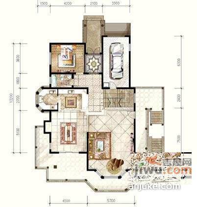 美堤雅城5室2厅2卫243㎡户型图