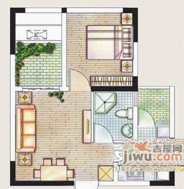 美堤雅城2室2厅2卫94㎡户型图