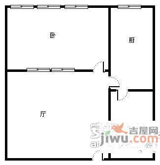 康德糖果盒1室1厅1卫42㎡户型图