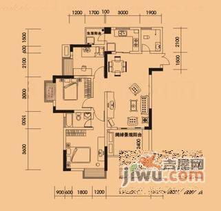 光宇阳光地中海3室2厅2卫114㎡户型图