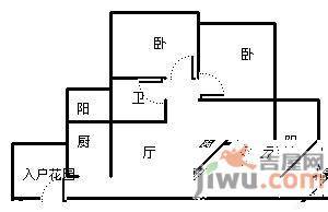 光宇阳光地中海2室2厅1卫85㎡户型图