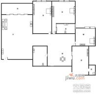 珠江华轩3室2厅2卫138㎡户型图