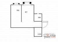 安信家园1室1厅1卫户型图