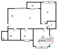 中凯翠海朗园3室2厅1卫143㎡户型图