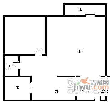 东原檀香山2室1厅1卫79㎡户型图