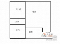 青青雅舍2室2厅1卫73㎡户型图