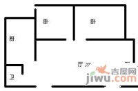 四海花园2室2厅2卫90㎡户型图