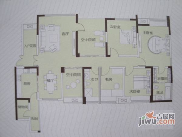 协信阿卡迪亚4室2厅2卫300㎡户型图