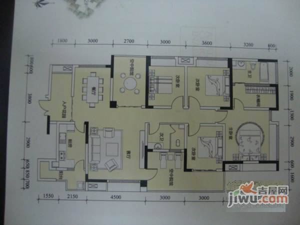 协信阿卡迪亚4室2厅2卫300㎡户型图