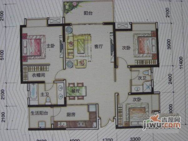 协信阿卡迪亚5室3厅3卫1500㎡户型图