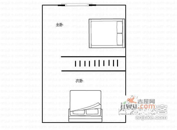 和旭QQ时代2室1厅1卫35㎡户型图