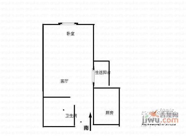 中新城上城国际公寓1室1厅1卫220㎡户型图