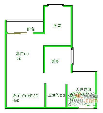 中新城上城国际公寓1室1厅1卫220㎡户型图