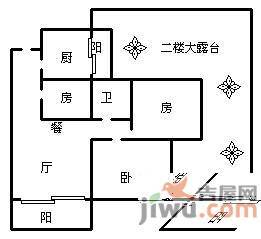 枫桥水郡3室2厅1卫98㎡户型图