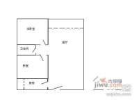 一城龙洲东区2室1厅1卫78㎡户型图