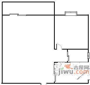 一城龙洲东区1室2厅1卫户型图