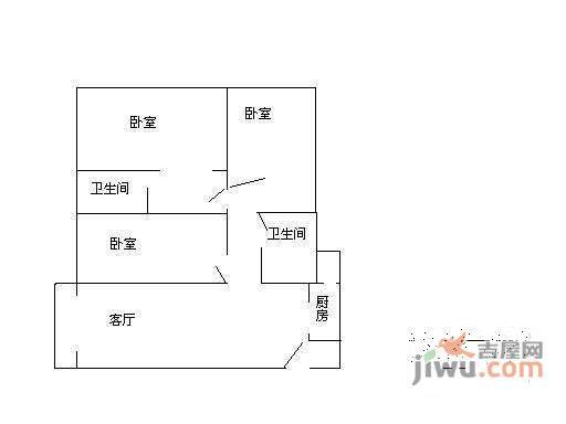 朵力尚美国际3室2厅2卫129㎡户型图