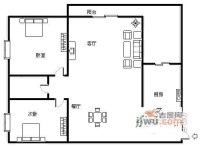 朵力尚美国际2室2厅1卫117㎡户型图