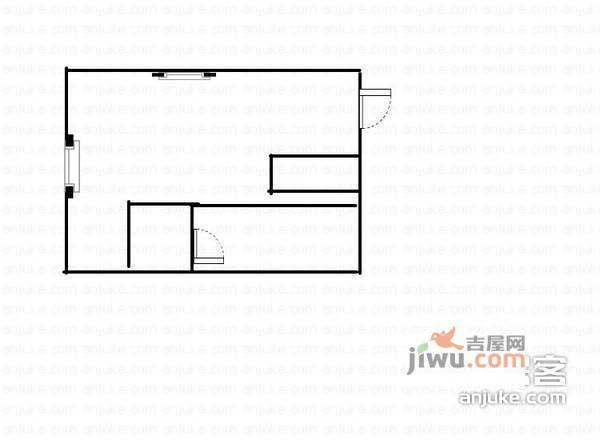 佳禾钰茂香港城1室0厅1卫46㎡户型图