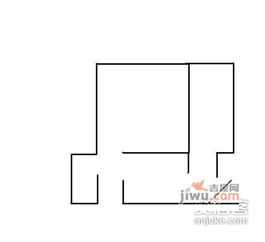 佳禾钰茂香港城1室1厅1卫48㎡户型图