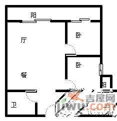 阳光100城市广场2室2厅2卫100㎡户型图