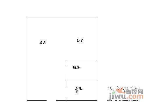 阳光100城市广场1室0厅1卫50㎡户型图