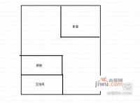 同创国际1室0厅1卫户型图